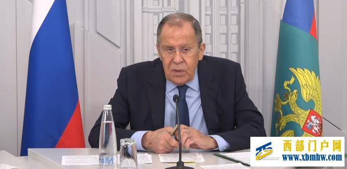 图为俄外长拉夫罗夫就欧洲安全问题举行新闻发布会。图片来源:“今日俄罗斯”网站视频截图 图为俄外长拉夫罗夫就欧洲安全问题举行新闻发布会。图片来源:“今日俄罗斯”网站视频截图
