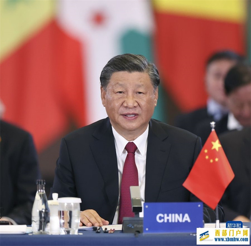 习近平和南非总统拉马福萨共同主持中非领导人对话会(图1) 习近平和南非总统拉马福萨共同主持中非领导人对话会(图1)